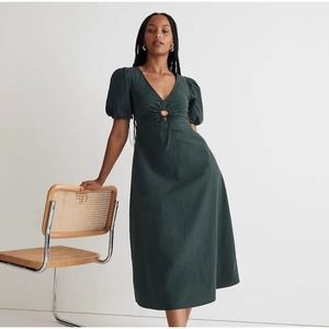 Madewell Dark Green Maxi Dress